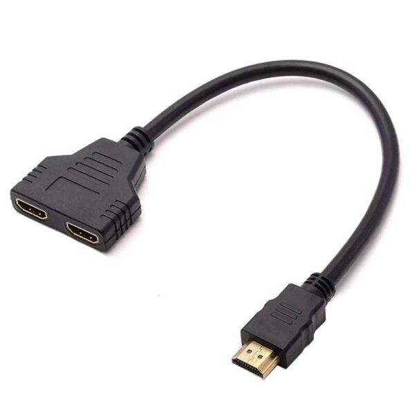 HDMI TO HDMI 1 MALE TO 2 FEMALE ADAPTER