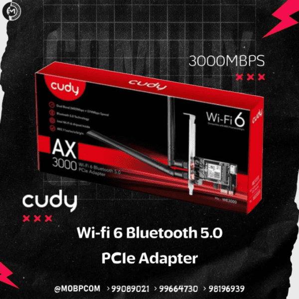 CUDY AX3000 WI-FI 6 Bluetooth 5 Pcie Adapter