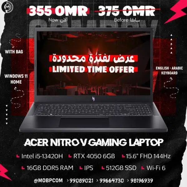 acer nitro v gaming laptop144hz
