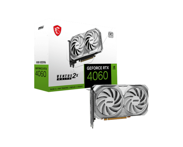 MSI GEFORCE RTX 4060 VENTUS 2X WHITE 8G OC VGA