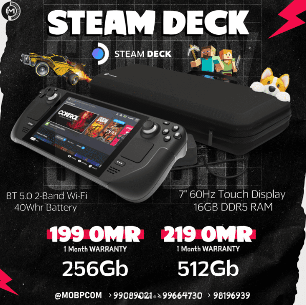 STEAM DECK 256GB And 512GB 60Hz LCD