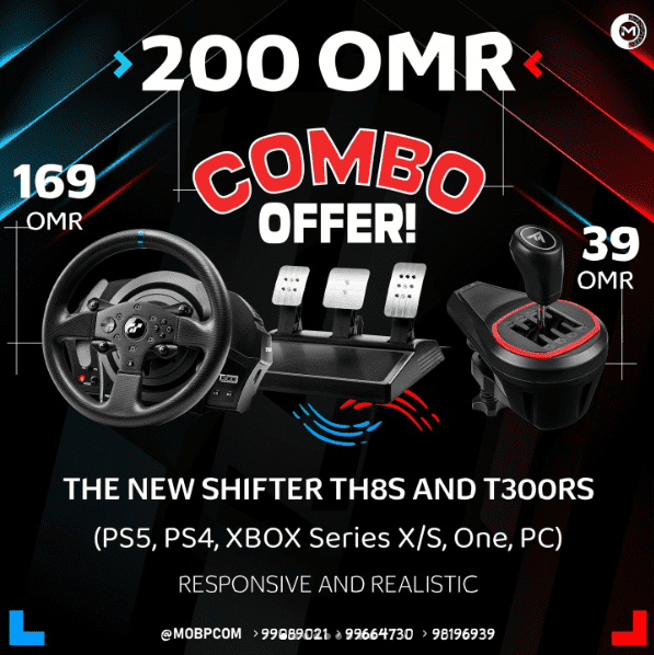 COMBO TH8S Shifter AND T300RS Steering Controller