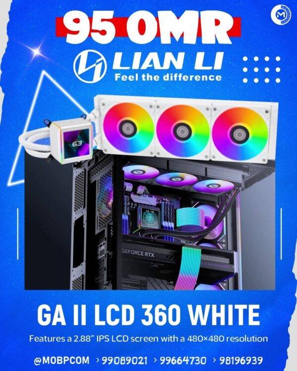 GA II LCD 360 WHITE Liquid Cooler