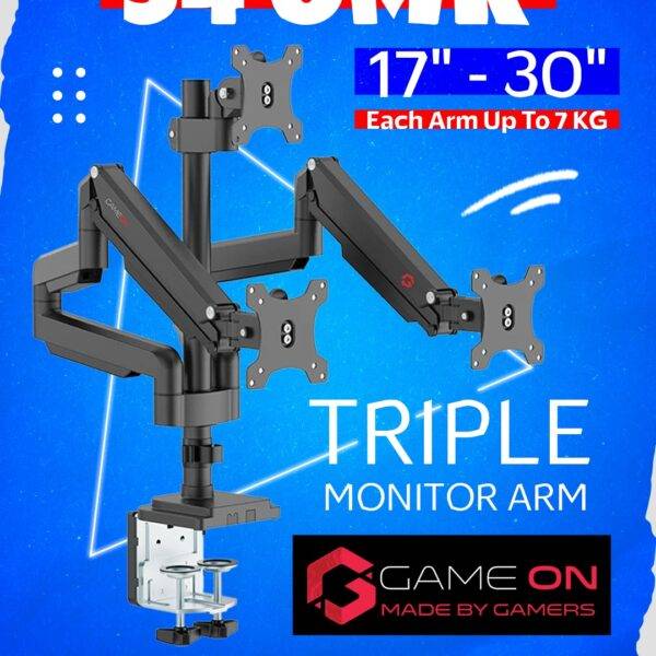 GAMEON TRIPLE MONITOR ARM