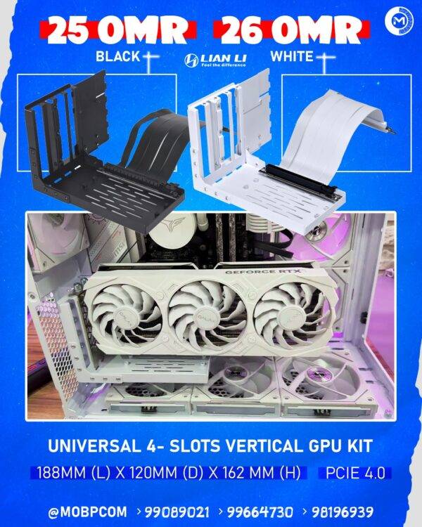UNIVERSAL 4 Slots Vertical GPU KIT PCIE 4