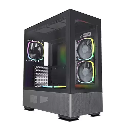 MONTECH SKY TWO MID TOWER ATX GAMING CASE BLACK