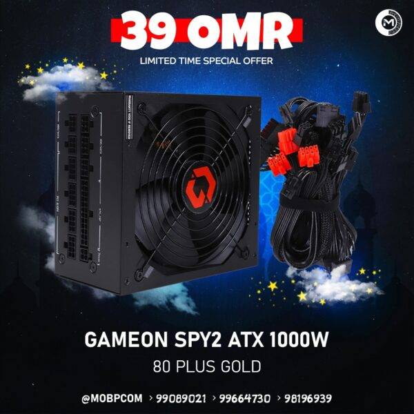 GAMEON SPY2 ATX 1000W POWER SUPPLY