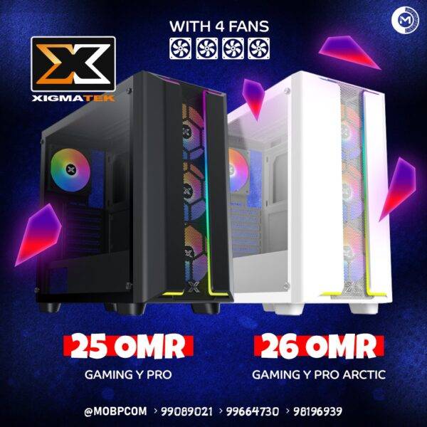 GAMING Y PRO GAMING PC CASE WITH 4 FANS