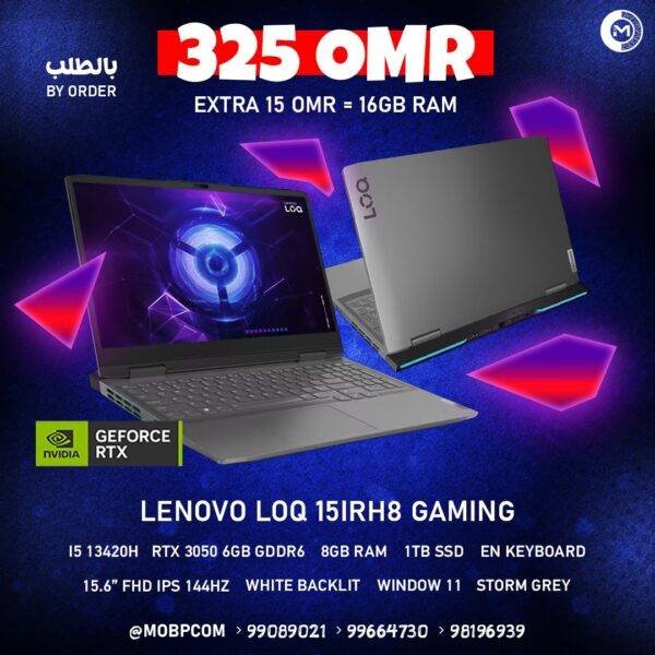 LENOVO LOQ 15IRH8 GAMING LAPTOP RTX 3050