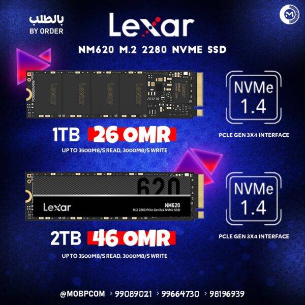 LEXAR NM620 2280 NVME SSD