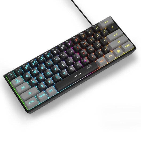 MAGEGEE TS91 WIRED MEMBRANE KB GRAY BLACK RGB LIGHT