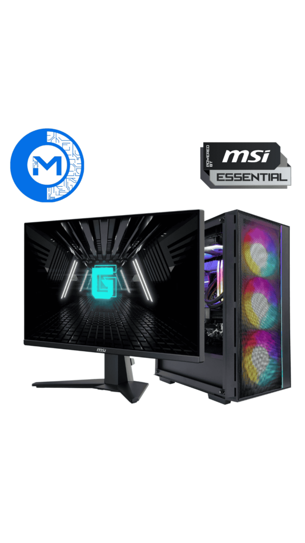 GAMING PC AND MSI MONITOR RTX 4060 INTEL I5 12400F