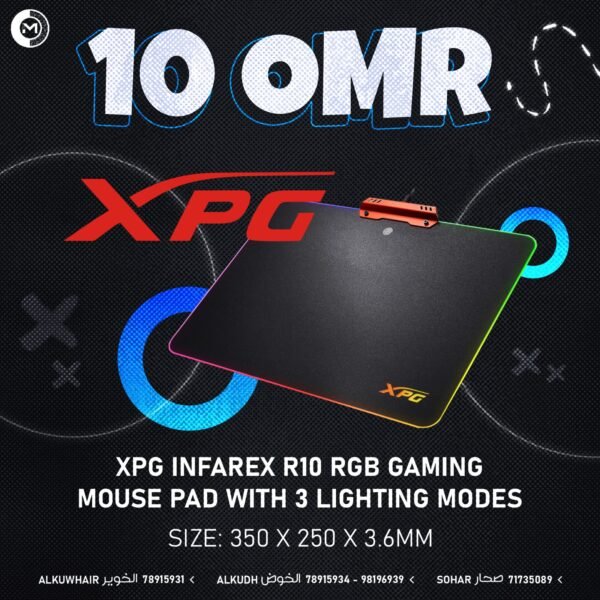 XPG INFAREX R10 RGB GAMING MOUSE PAD