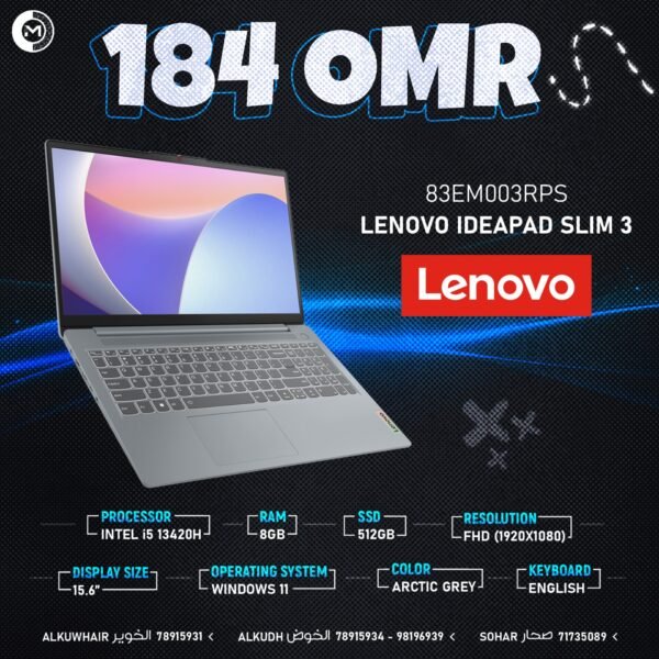 LENOVO IDEAPAD SLIM 3 83EM003RPS LAPTOP