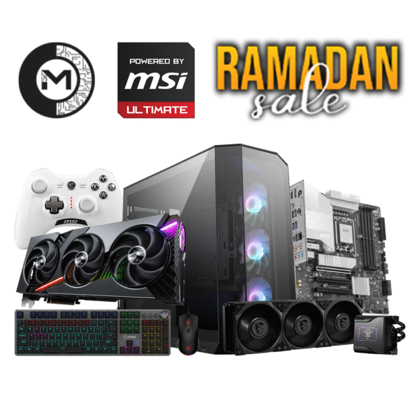 MSI RTX 5070 TI 16G VANGUARD SOC LAUNCH EDITION, INTEL I5 14600KF, MSI MEG CORELIQUID S360, MSI PRO B860M-A WIFI, 1 TB GEN 4 SSD , 32GB 6000MHZ, MSI MAG A1000GL PCIE5 1000WATT GOLD POWER SUPPLY, MSI MAG PANO M100R PZ GAMING CASE - 4 FANS