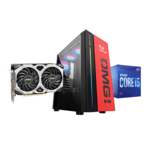 Msi gtx 1660 super oc, intel i5 10400f, stock fan, asrock b560m hdv, Kingston nv2 M.2 500gb, WD blue 1 tb, xpg ddr4 (8x2) 16gb, msi mag a550 bn, Gameon Edition case