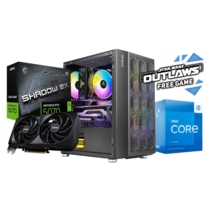 MSI RTX 5070 12G SHADOW 2X OC, INTEL  I5 13400F, DEEPCOOL AG200, B760M DDR4, 16GB 3200 MHZ DDR4, 500 GB SSD, 700W, ANTEC NX200 M GAMING CASE - 3 FANS