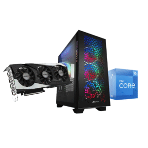 Gigabyte rtx 3060 ti gamnig oc, intel I5 12400f, Ag200 cooler, h610m hdv/m.2, Kingston nv2 M.2 500gb, WD blue 1 tb HDD, xpg ddr4 (8x2) 16gb, elite shark ca300 case