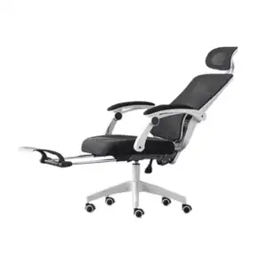 Very comfortable office chairs with a headrest and footrest. Comfortable foam. Large size.