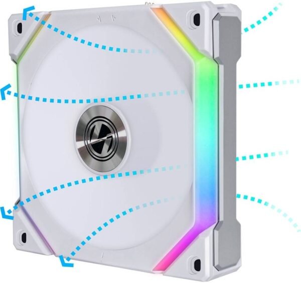 LIAN LI UNI FAN SL120 V2 120MM fan -Single White, (Reverse fan) - Image 2