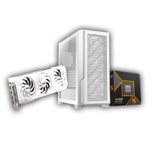 PURE AMD Radeon RX 7700 XT 12G GDDR6, Ryzen 5 9600x, antec 360m white, Gigabyte b850m D3HP, 1 TB M.2 Gen 4, 32 GB  6000mhz, 850w gold antec, antec p20c - 3 fans