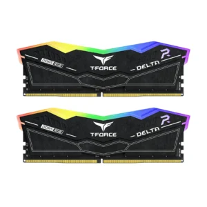 TEAMGROUP CL38 DELTA RGB DDR5 64GB (32x2) 6000MHZ DESKTOP MEMORY BLACK