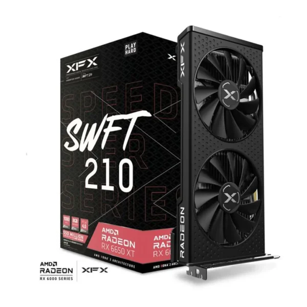 XFX Speedster SWFT 210 AMD Radeon RX 6650 XT Core Gaming Graphics Card with 8GB GDDR6, AMD RDNA 2 Refurbished