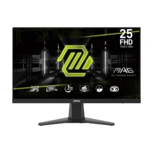 MSI MAG 256F – 24.5" Rapid IPS, Full HD, 180Hz, 1ms, Adaptive-Sync, Frameless, Eye Care & Versatile Connectivity