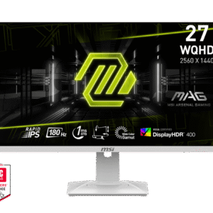 MSI MAG274QRFW 27-inch 2560 x 1440 (QHD) Computer Monitor, 180Hz,WHITE