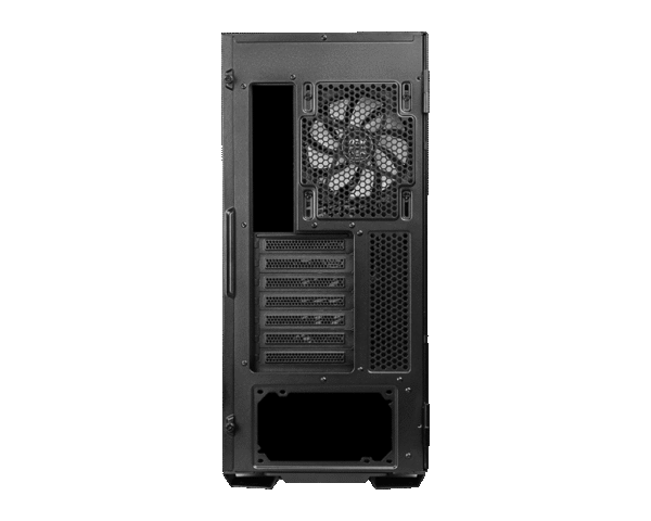 MSI MPG Velox 100R-Mid-Tower Gaming PC Case - Tempered Glass Side Panel - 4 x 120mm ARGB Fans - Liquid Cooling Support up to 360mm Radiator - Mesh Panel for Optimized Airflow - Image 7