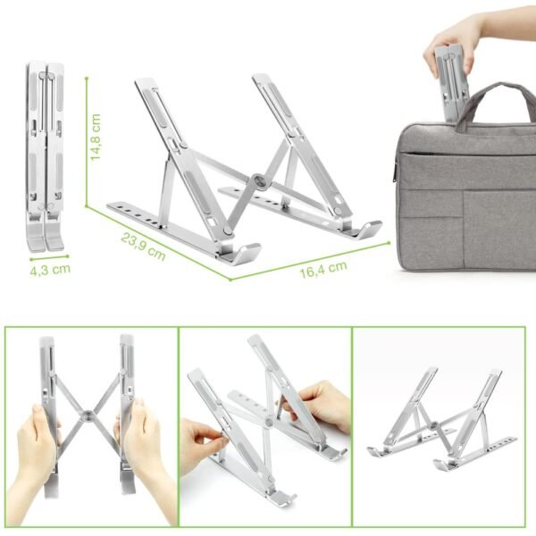 Smart Flexi Laptop Stand Aluminium Alloy - Image 4