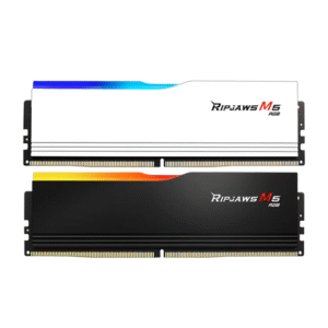 G.SKILL Ripjaws M5 RGB Series (Intel XMP 3.0) DDR5 RAM 32GB (2x16GB) 6000MT/s CL30-40-40-96 1.35V Desktop Computer Memory UDIMM - Matte Black