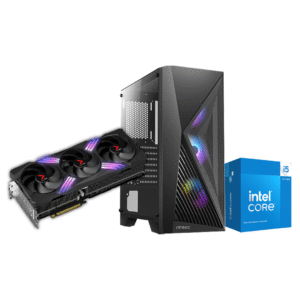 RTX 4070 Ti super 16GB PNY XLR8, intel I5 14400f, Ag 200 Cooler, B760m, 500 GB, 16 GB DDR4 3200mhz, 850w gold antec, antec ax51 - 3 fans