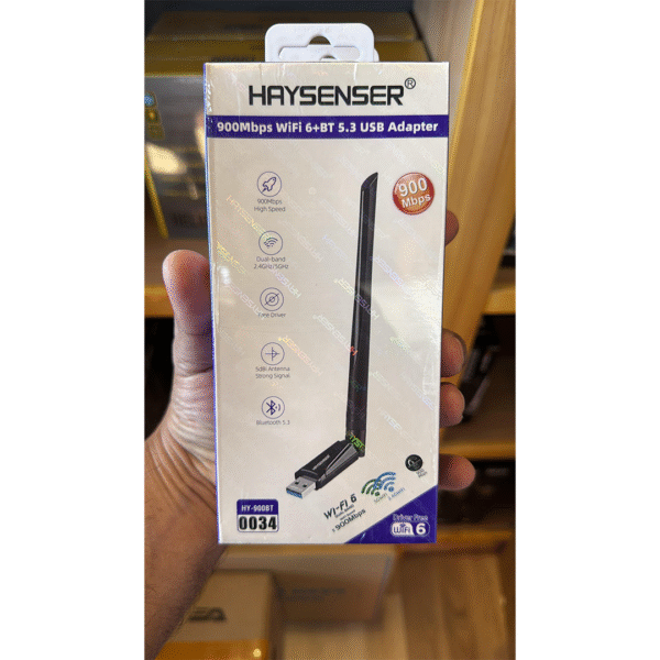 AX900 USB WiFi 6 Network Adapter Free Driver BT5.3 WiFi Dongle Dual Band 900Mbps High Gain Antenna Network Card Wireless Receiver for Windows10/11 - Image 2