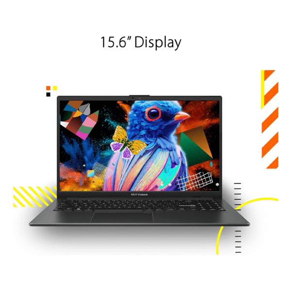ASUS Vivobook 15 E1504FA-NJ287 – 15.6" FHD | Ryzen 5 7520U | 8GB LPDDR5 RAM | 512GB SSD | DOS | Mixed Black - Image 2
