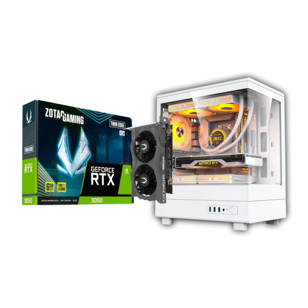 RTX 3050 6GB, iNTEL I3 12100f, Ag 200 Cooler, Msi H610m-s, 16GB 3200mhz XPG, 500GB M.2, 600w, DrakFlash Micro 3 RGB Gaming Case