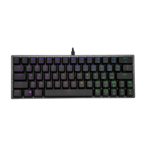 Cooler Master SK620 Wired Gaming Keyboard - Compact 60% Layout Low Profile RGB Blue Switches Mechanical Clicky Precision