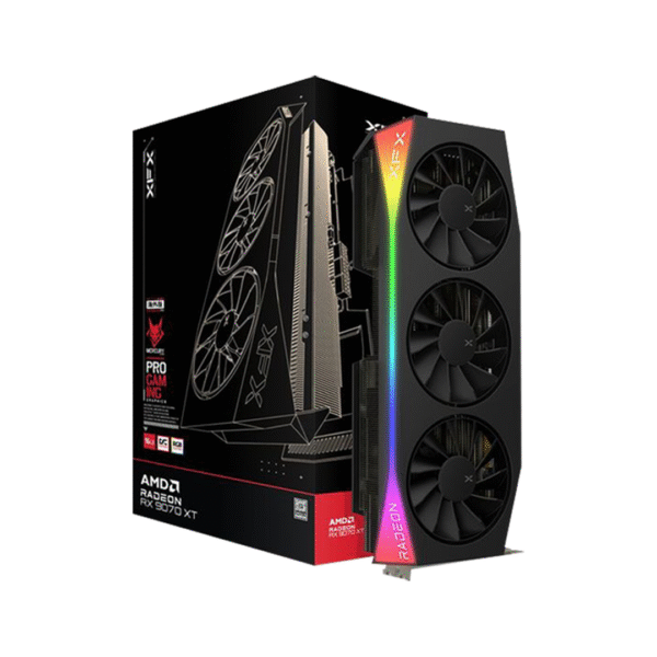 XFX Mercury AMD Radeon RX 9070XT OC 16GB  Gaming Edition with RGB