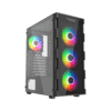 Twisted Minds Titan Glass Mid-Tower Gaming Case - Black | 3 Fans, Tempered Glass, Liquid Cooling Ready!