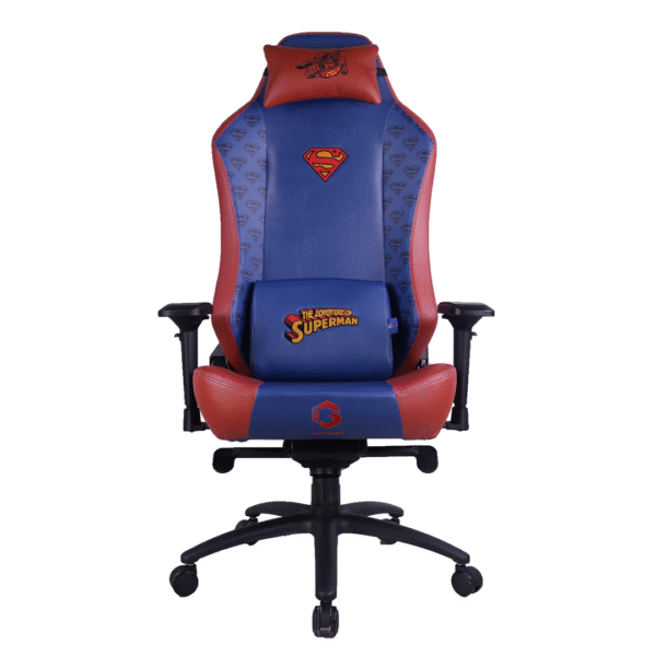 GAMEON x DC Licensed Gaming Chair With Adjustable 4D Armrest & Metal Base - Superman