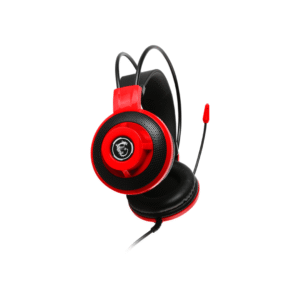MSI DS501 Gaming Headset – 40mm Drivers, Omnidirectional Mic, Noise Reduction, 3.5mm Jack, Lightweight Design