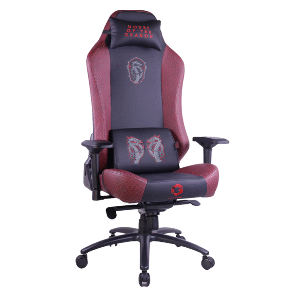 GAMEON x DC Licensed Gaming Chair With Adjustable 4D Armrest & Metal Base - House of The Dragons - Image 2