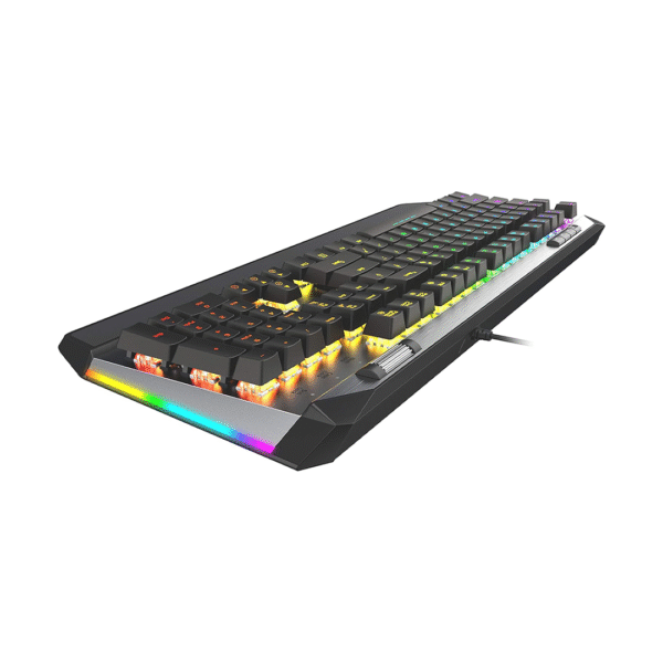Patriot Viper Gaming V765 Mechanical RGB Illuminated Gaming Keyboard - Water & Dust Resistant (IP56), Kailh Box Switches (Clicky & Tactile), 104 Keys, Removable Magnetic Palm Rest - Image 2