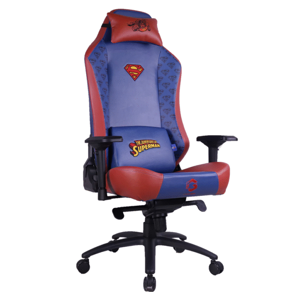 GAMEON x DC Licensed Gaming Chair With Adjustable 4D Armrest & Metal Base - Superman - Image 2