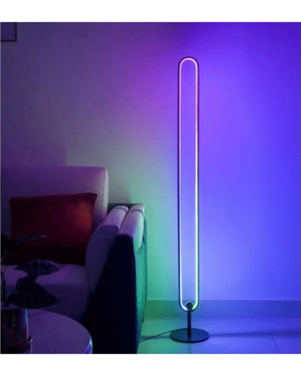 Gadgeton LED Curved Corner Duo RGB Floor Lamp – Smart App & Remote Control - Image 4