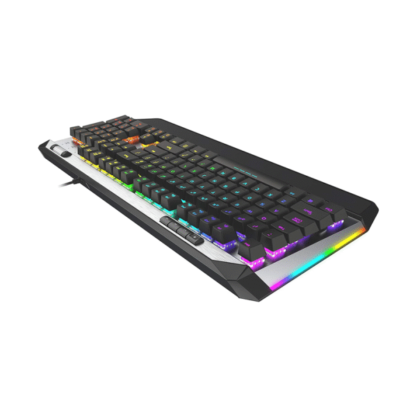 Patriot Viper Gaming V765 Mechanical RGB Illuminated Gaming Keyboard - Water & Dust Resistant (IP56), Kailh Box Switches (Clicky & Tactile), 104 Keys, Removable Magnetic Palm Rest - Image 3