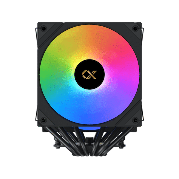 XIGMATEK AK6 Dual Digital (Black, ARGB & Digital LED Panel Top Cover, 2PCS ARGB PWM Fan, Intel Backplate, Mini ARGB LED Controller) - Image 3
