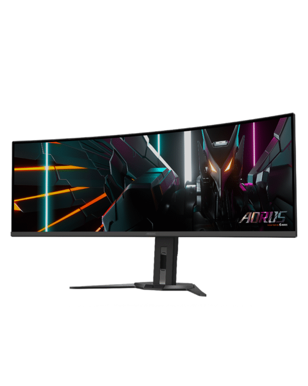 Gigabyte AORUS CO49DQ-EK 49" OLED DQHD Curved Gaming Monitor - 5120 x 1440(DQHD), 144Hz, 0.03ms, FreeSync, DisplayHDR 400 True Black, HDMI 2.1, DisplayPort 1.4 - Image 3