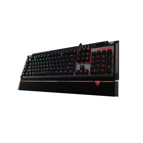 Patriot Viper V770 Mechanical Gaming Keyboard Full RGB Lighting - Kailh Red Switches, 5 Dedicated Macro Keys, Audio/USB Pass-Through Ports, Aircraft-Grade Aluminum Chassis, Removable RGB Magnetic Palm Rest - Image 4