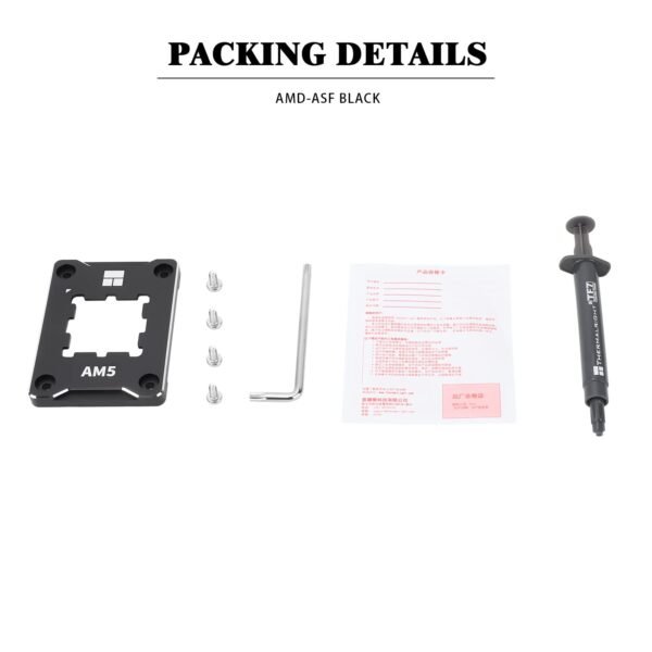 Thermalright ASF-Black AM5 CPU Holder, Corrective Anti-Bending Fixing Frame, AM5 Full-fit Fixed Non-Marking Mounter, AM5 Anti-Bending Contact Frame, CPU Cooler Standard - Image 4